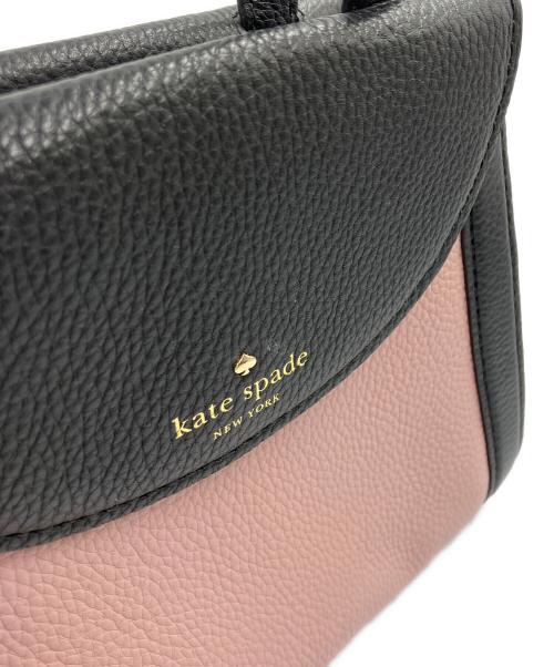 Kate Spade（ケイトスペード）Kate Spade (ケイトスペード) 2WAYバッグ ブラック×ピンクの古着・服飾アイテム