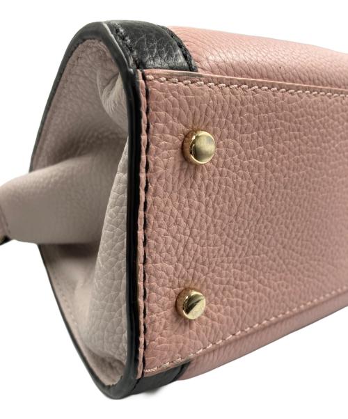 Kate Spade（ケイトスペード）Kate Spade (ケイトスペード) 2WAYバッグ ブラック×ピンクの古着・服飾アイテム