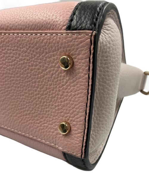 Kate Spade（ケイトスペード）Kate Spade (ケイトスペード) 2WAYバッグ ブラック×ピンクの古着・服飾アイテム