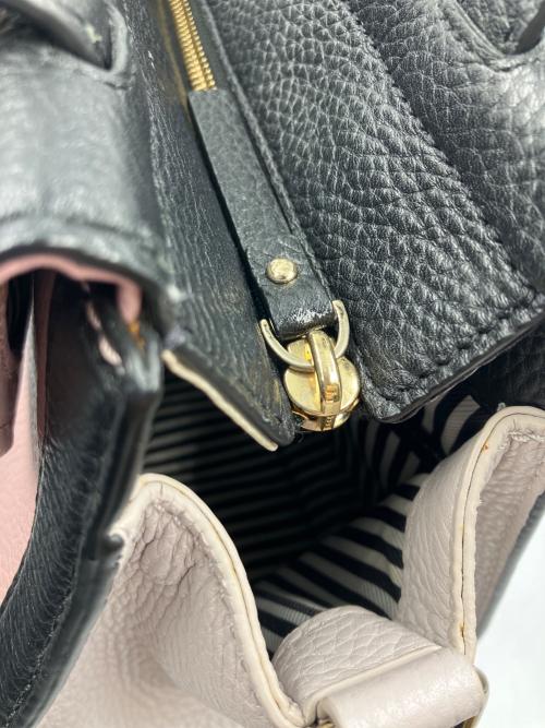 Kate Spade（ケイトスペード）Kate Spade (ケイトスペード) 2WAYバッグ ブラック×ピンクの古着・服飾アイテム