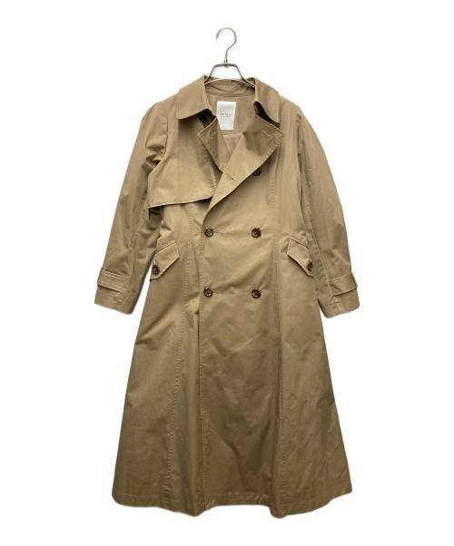 HER LIP TO（ハーリップトゥ）HER LIP TO (ハーリップトゥ) Gaba Ruffled Cotton Trench Coat ベージュ サイズ:Sの古着・服飾アイテム