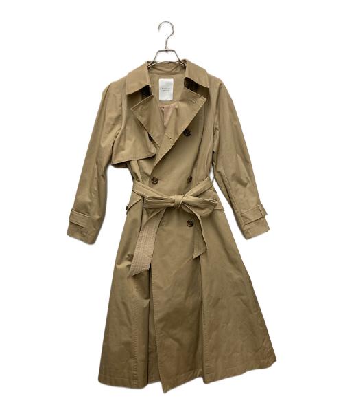 HER LIP TO（ハーリップトゥ）HER LIP TO (ハーリップトゥ) Gaba Ruffled Cotton Trench Coat ベージュ サイズ:Sの古着・服飾アイテム