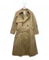 HER LIP TO（ハーリップトゥ）の古着「Gaba Ruffled Cotton Trench Coat」｜ベージュ