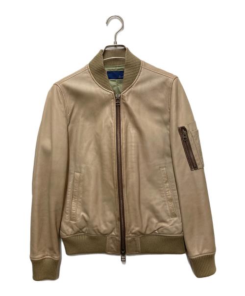 AVIREX（アヴィレックス）AVIREX (アヴィレックス) レザーMA-1ジャケット ベージュ サイズ:Mの古着・服飾アイテム
