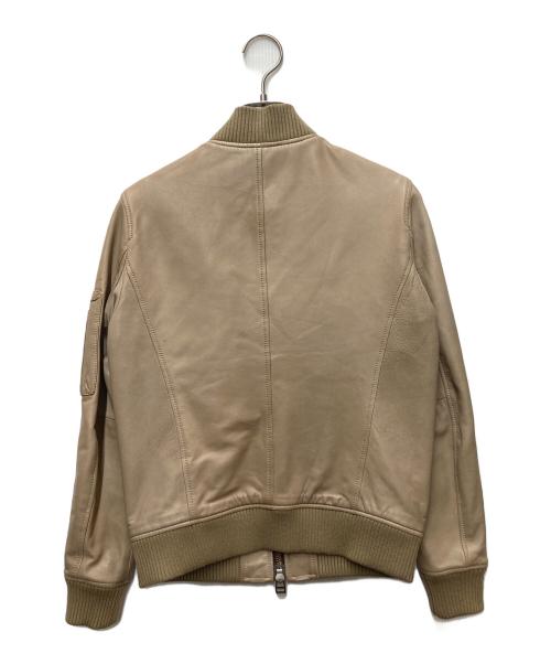 AVIREX（アヴィレックス）AVIREX (アヴィレックス) レザーMA-1ジャケット ベージュ サイズ:Mの古着・服飾アイテム
