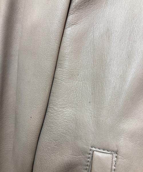 AVIREX（アヴィレックス）AVIREX (アヴィレックス) レザーMA-1ジャケット ベージュ サイズ:Mの古着・服飾アイテム