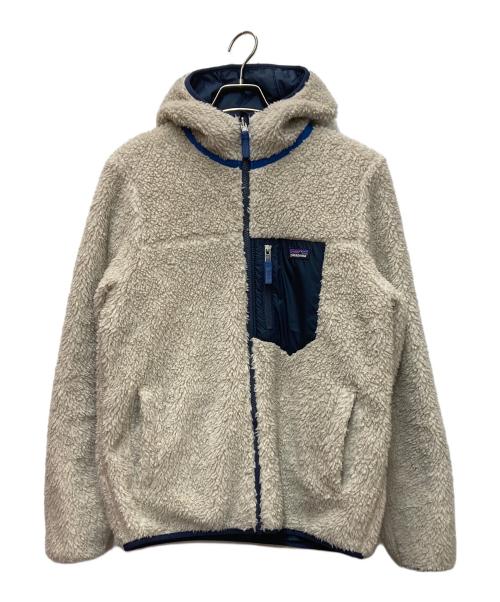 Patagonia（パタゴニア）Patagonia (パタゴニア) Ks Reversible Ready Freddy Hoody ベージュ×ネイビー サイズ:XXLの古着・服飾アイテム
