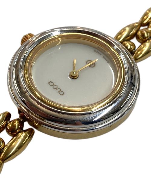 GUCCI（グッチ）GUCCI (グッチ) リストウォッチ チェンジベゼル ホワイトの古着・服飾アイテム