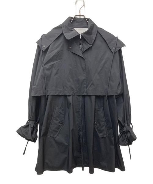 MONCLER（モンクレール）MONCLER (モンクレール) Pamanzi Nylon Trench Coat ブラック サイズ:2の古着・服飾アイテム