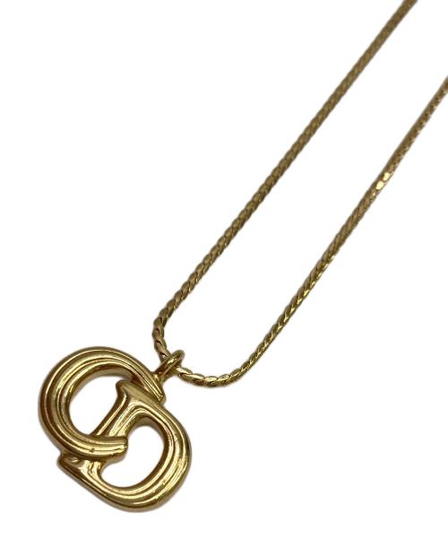 Christian Dior（クリスチャン ディオール）Christian Dior (クリスチャン ディオール) CDロゴネックレス ゴールドカラーの古着・服飾アイテム