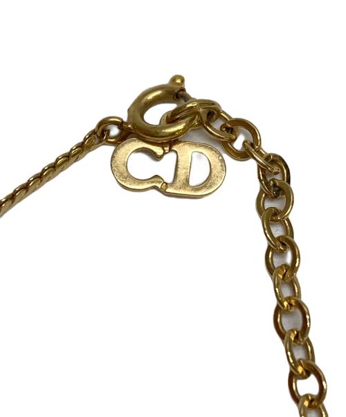 Christian Dior（クリスチャン ディオール）Christian Dior (クリスチャン ディオール) CDロゴネックレス ゴールドカラーの古着・服飾アイテム