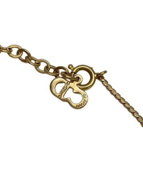 Christian Dior（クリスチャン ディオール）Christian Dior (クリスチャン ディオール) CDロゴネックレス ゴールドカラーの古着・服飾アイテム