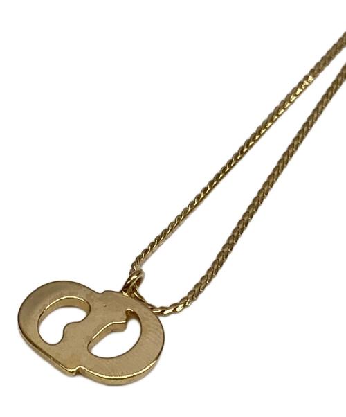 Christian Dior（クリスチャン ディオール）Christian Dior (クリスチャン ディオール) CDロゴネックレス ゴールドカラーの古着・服飾アイテム