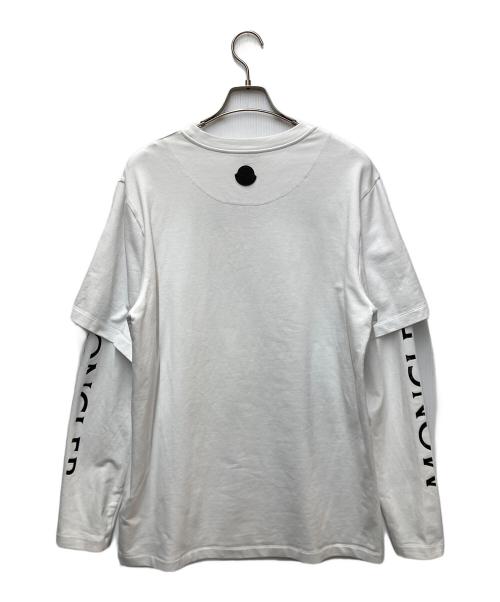 MONCLER（モンクレール）MONCLER (モンクレール) ロングスリーブカットソー ホワイト サイズ:Lの古着・服飾アイテム