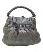 MIU MIUミュウミュウ）の古着「2WAYキルティングレザーバッグ」｜グレー