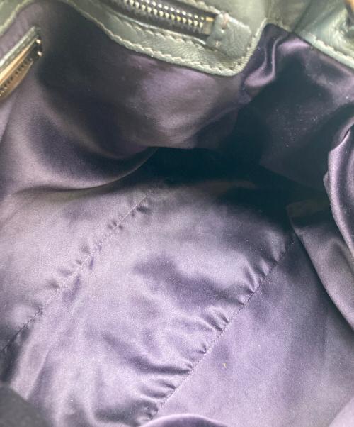 MIU MIU（ミュウミュウ）MIU MIU (ミュウミュウ) 2WAYキルティングレザーバッグ グレーの古着・服飾アイテム