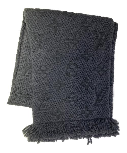 LOUIS VUITTON（ルイ ヴィトン）LOUIS VUITTON (ルイ ヴィトン) マフラー エシャルプ・ロゴマニア ブラックの古着・服飾アイテム