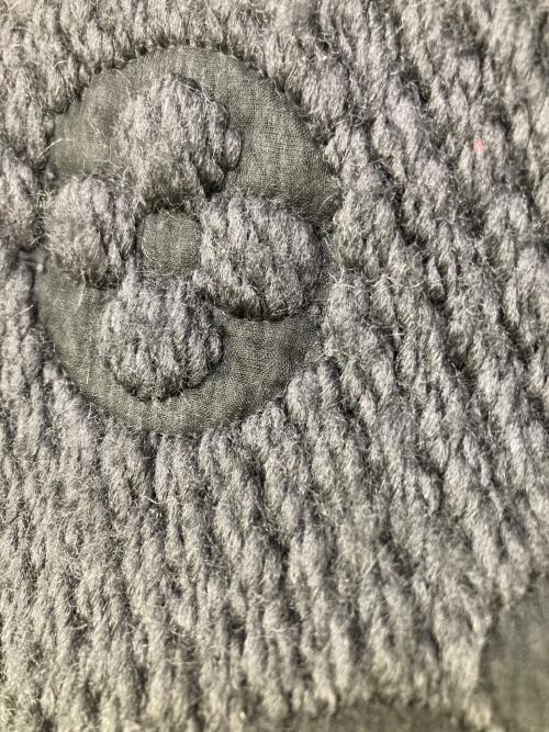 LOUIS VUITTON（ルイ ヴィトン）LOUIS VUITTON (ルイ ヴィトン) マフラー エシャルプ・ロゴマニア ブラックの古着・服飾アイテム