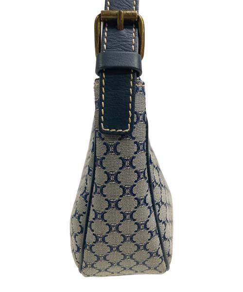 CELINE（セリーヌ）CELINE (セリーヌ) マカダムホーボーバッグ ブルーの古着・服飾アイテム