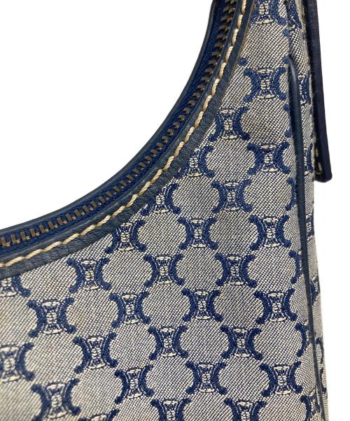 CELINE（セリーヌ）CELINE (セリーヌ) マカダムホーボーバッグ ブルーの古着・服飾アイテム