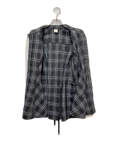 SECRET HONEY（シークレットハニー）SECRET HONEY (シークレットハニー) レース袖シャツ ブラック×ホワイト サイズ:SIZE2の古着・服飾アイテム