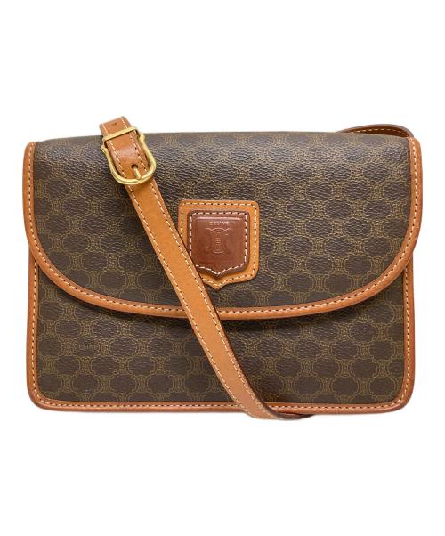 CELINE（セリーヌ）CELINE (セリーヌ) フラップミニショルダーバッグ マカダムの古着・服飾アイテム
