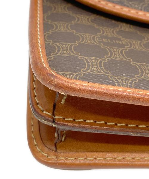CELINE（セリーヌ）CELINE (セリーヌ) フラップミニショルダーバッグ マカダムの古着・服飾アイテム