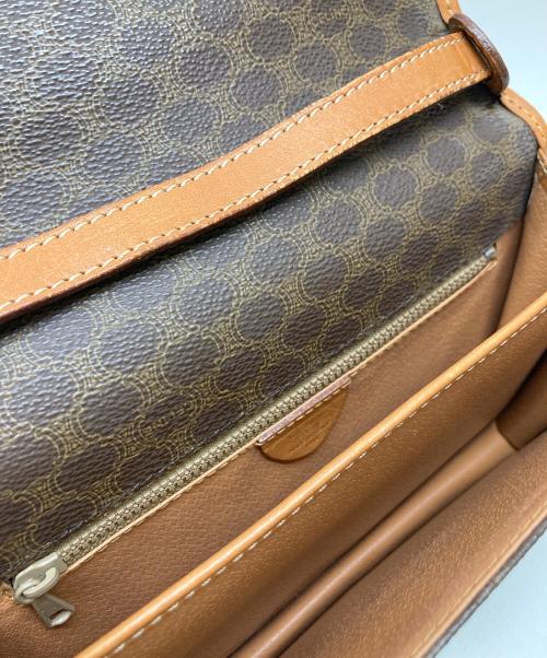 CELINE（セリーヌ）CELINE (セリーヌ) フラップミニショルダーバッグ マカダムの古着・服飾アイテム