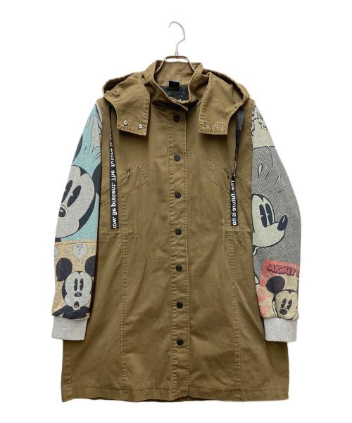 Desigual（デシグアル）Desigual (デシグアル) DISNEY (ディズニー) フーデッドコート カーキ サイズ:Mの古着・服飾アイテム