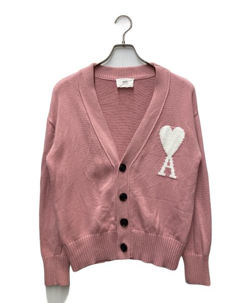 AMI Alexandre Mattiussi（アミアレクサンドルマテュッシ）AMI Alexandre Mattiussi (アミアレクサンドルマテュッシ) コットンカーディガン ピンク サイズ:Sの古着・服飾アイテム