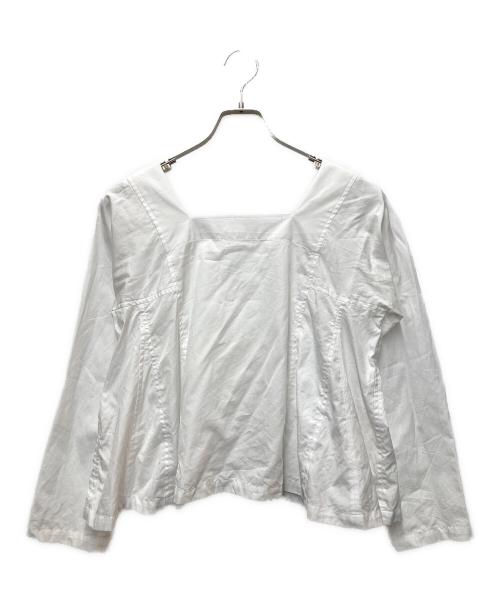 COMME des GARCONS COMME des GARCONS（コムデギャルソン コムデギャルソン）COMME des GARCONS COMME des GARCONS (コムデギャルソン コムデギャルソン) スクエアネックブラウス ホワイト サイズ:XSの古着・服飾アイテム