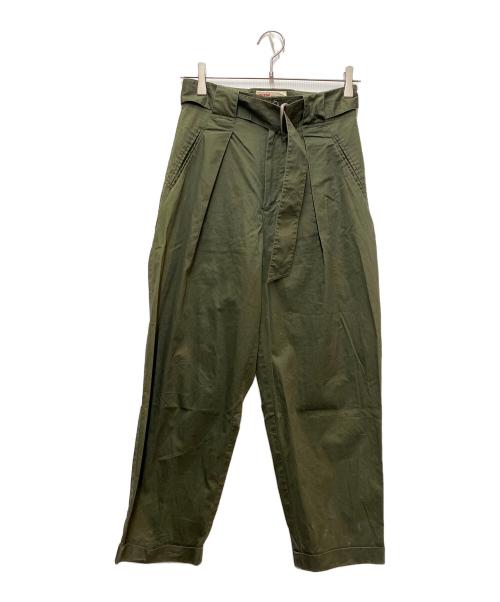 Traditional Weatherwear（トラディショナルウェザーウェア）Traditional Weatherwear (トラディショナルウェザーウェア) ワイドパンツ カーキ サイズ:25の古着・服飾アイテム