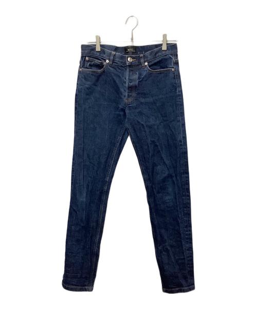 A.P.C.（アーペーセー）A.P.C. (アーペーセー) テーパードデニムパンツ ブルー サイズ:30の古着・服飾アイテム