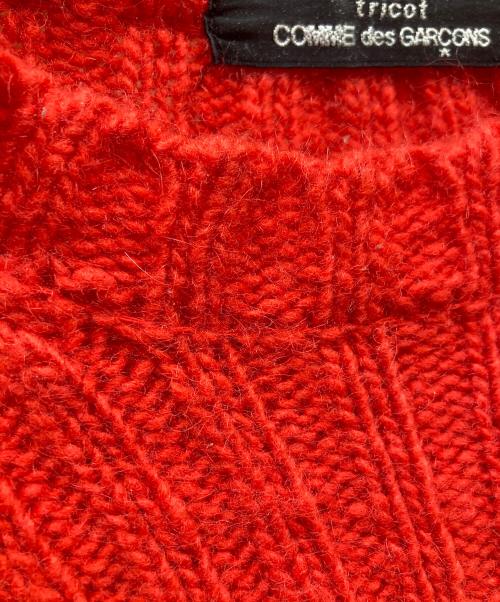 tricot COMME des GARCONS（トリココムデギャルソン）tricot COMME des GARCONS (トリココムデギャルソン) リブニット レッド サイズ:表記無の古着・服飾アイテム