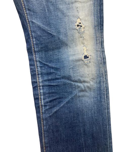DSQUARED2（ディースクエアード）DSQUARED2 (ディースクエアード) ダメージ加工デニムパンツ ブルー サイズ:44の古着・服飾アイテム