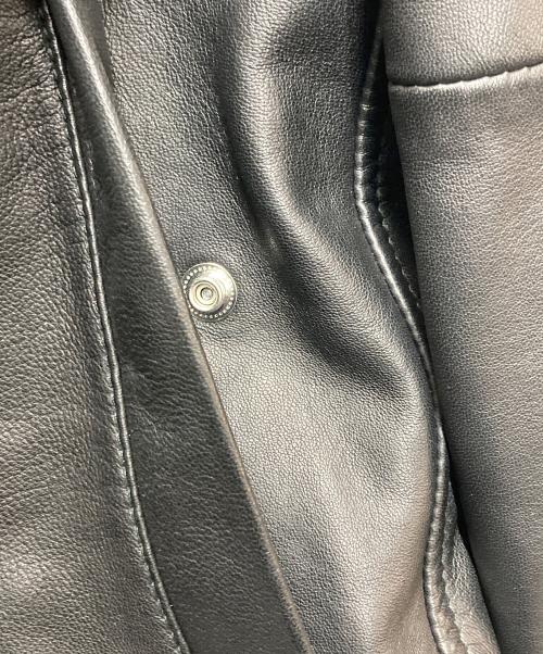 HUGO BOSS（ヒューゴ ボス）HUGO BOSS (ヒューゴ ボス) シングルライダースジャケット ブラック サイズ:INT XSの古着・服飾アイテム