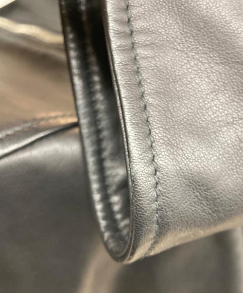 HUGO BOSS（ヒューゴ ボス）HUGO BOSS (ヒューゴ ボス) シングルライダースジャケット ブラック サイズ:INT XSの古着・服飾アイテム