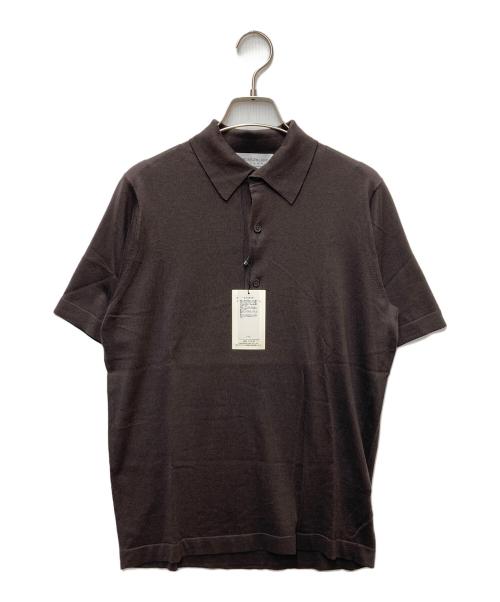 TOMORROW LAND tricot（トゥモローランド トリコ）TOMORROW LAND tricot (トゥモローランド トリコ) シルクミックスニットポロシャツ ブラウン サイズ:XS 未使用品の古着・服飾アイテム