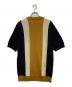 FRED PERRY (フレッドペリー) Stripe Fine Knit Tee ベージュ×ブラック サイズ:M 未使用品：6000円