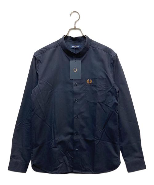 FRED PERRY（フレッドペリー）FRED PERRY (フレッドペリー) グランダッドカラーシャツ ネイビー サイズ:M 未使用品の古着・服飾アイテム