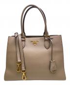 PRADAプラダ）の古着「2WAYバッグ サフィアーノ」｜ピンクベージュ