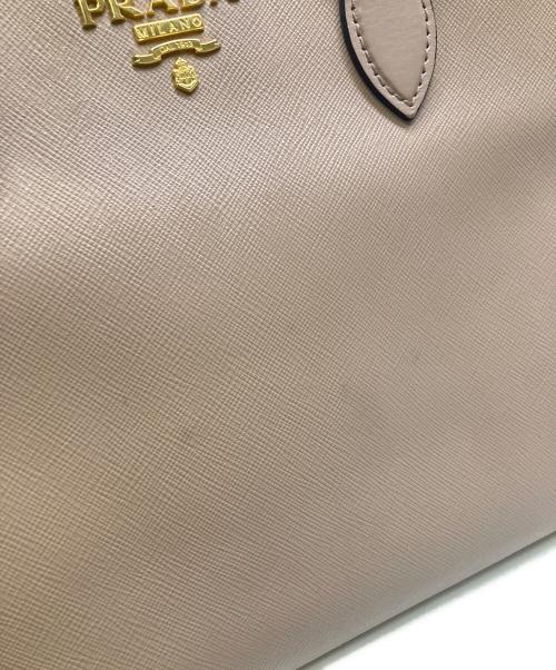 PRADA（プラダ）PRADA (プラダ) 2WAYバッグ サフィアーノ ピンクベージュの古着・服飾アイテム