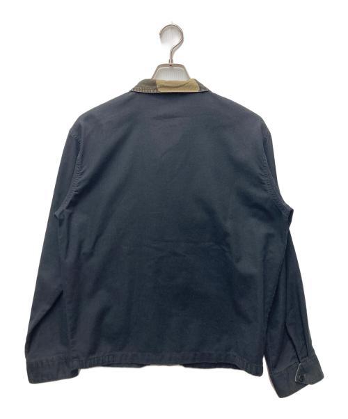 55DSL（フィフテーファイブディーエスエル）55DSL (フィフテーファイブディーエスエル) ジップブルゾン ブラック×カーキ サイズ:SIZE Sの古着・服飾アイテム