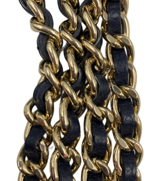 TORY BURCH（トリーバーチ）TORY BURCH (トリーバーチ) チェーンショルダーバッグ ネイビーの古着・服飾アイテム