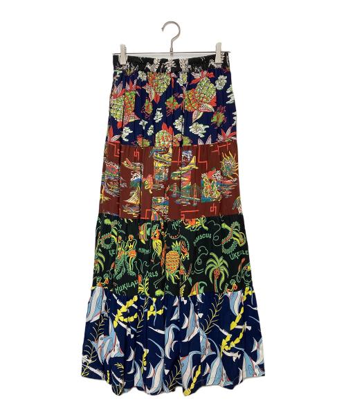 Sun Surf（サンサーフ）Sun Surf (サンサーフ) BEAMS BOY (ビームスボーイ) ハワイアンクレイジーティアードスカート マルチカラー サイズ:FREEの古着・服飾アイテム