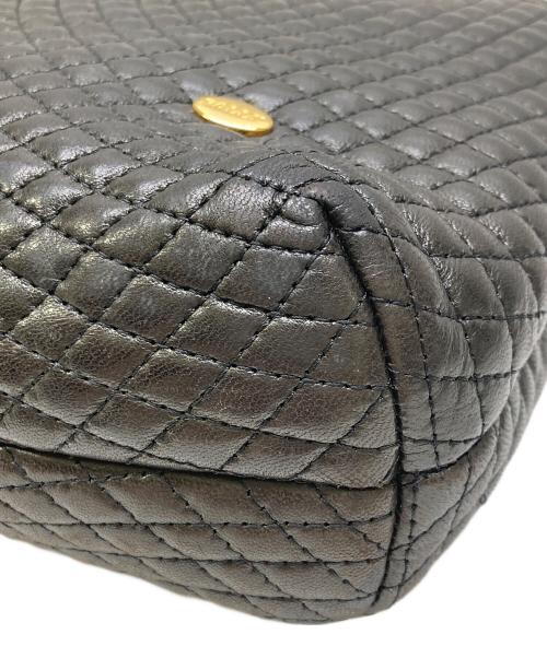 BALLY（バリー）BALLY (バリー) チェーンショルダーキルティングバッグ ブラウン×ゴールドの古着・服飾アイテム