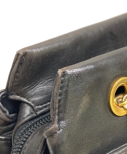 BALLY（バリー）BALLY (バリー) チェーンショルダーキルティングバッグ ブラウン×ゴールドの古着・服飾アイテム