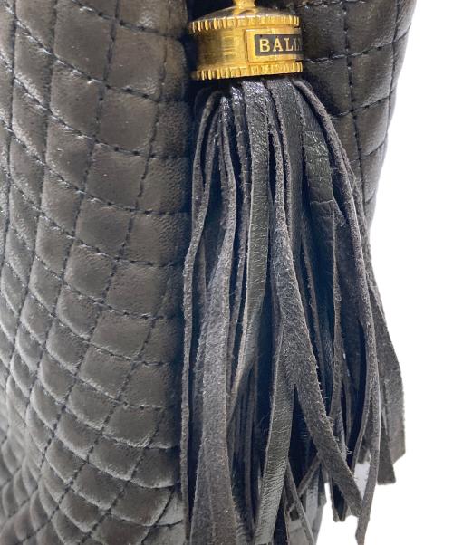 BALLY（バリー）BALLY (バリー) チェーンショルダーキルティングバッグ ブラウン×ゴールドの古着・服飾アイテム