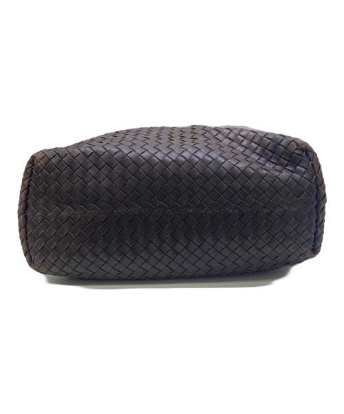 BOTTEGA VENETA（ボッテガベネタ）BOTTEGA VENETA (ボッテガベネタ) イントレチャートセミショルダーバッグ ブラウンの古着・服飾アイテム