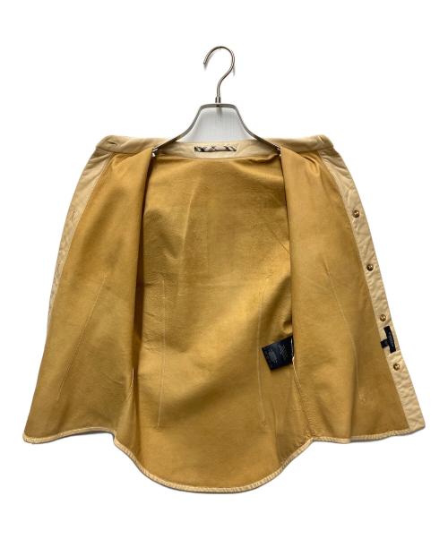 BURBERRY LONDON（バーバリーロンドン）BURBERRY LONDON (バーバリーロンドン) レザーシャツジャケット ベージュ サイズ:6の古着・服飾アイテム